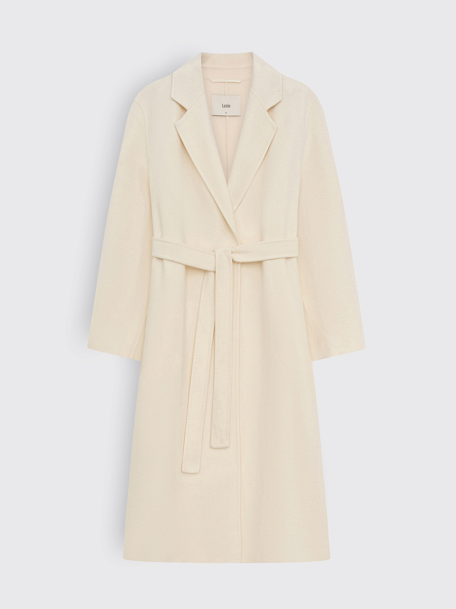 Пальто-халат из шерсти