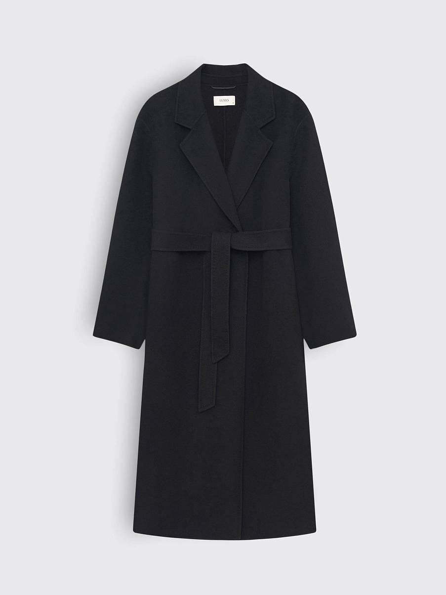 Пальто-халат из шерсти