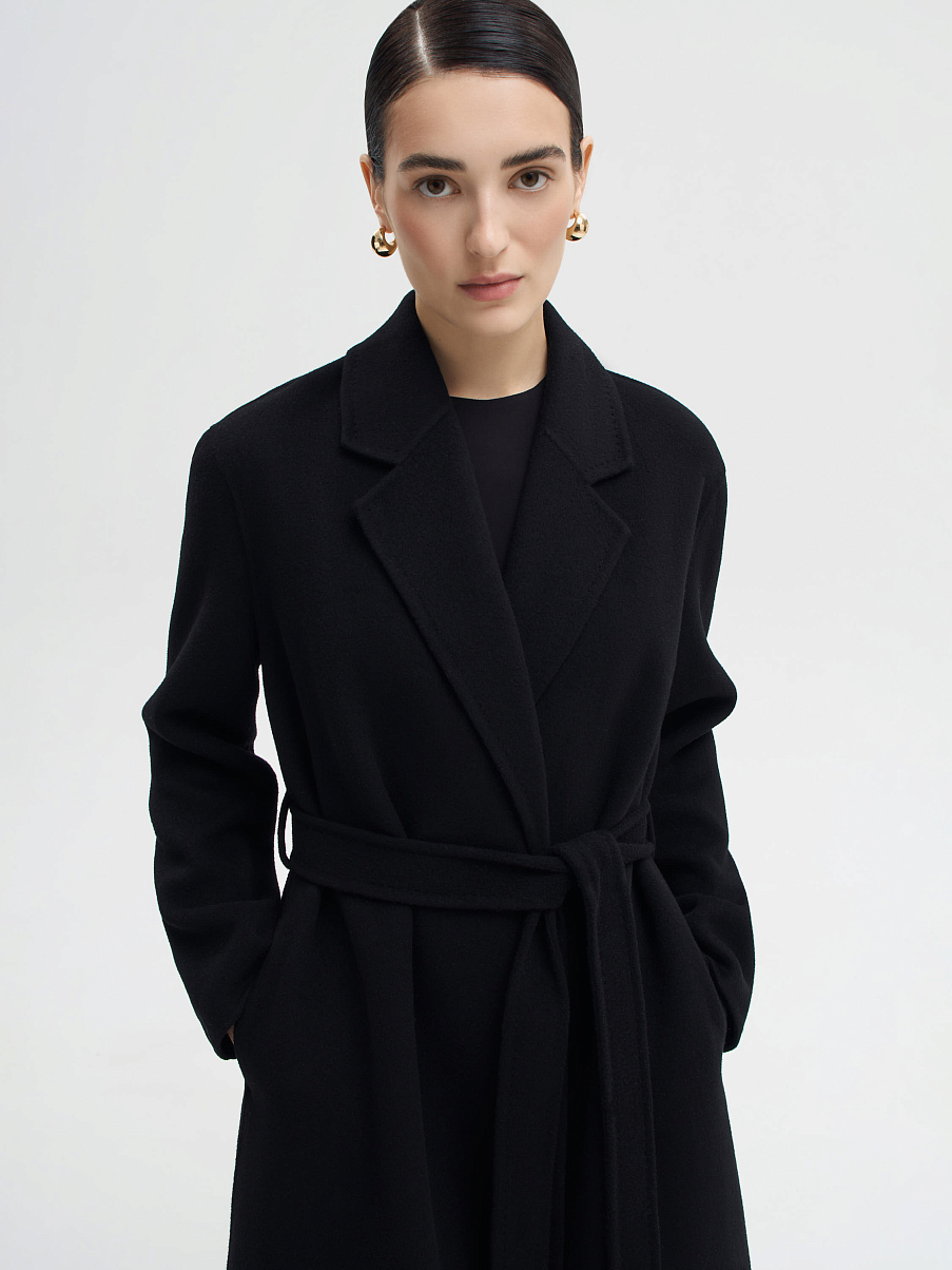 Пальто-халат из шерсти