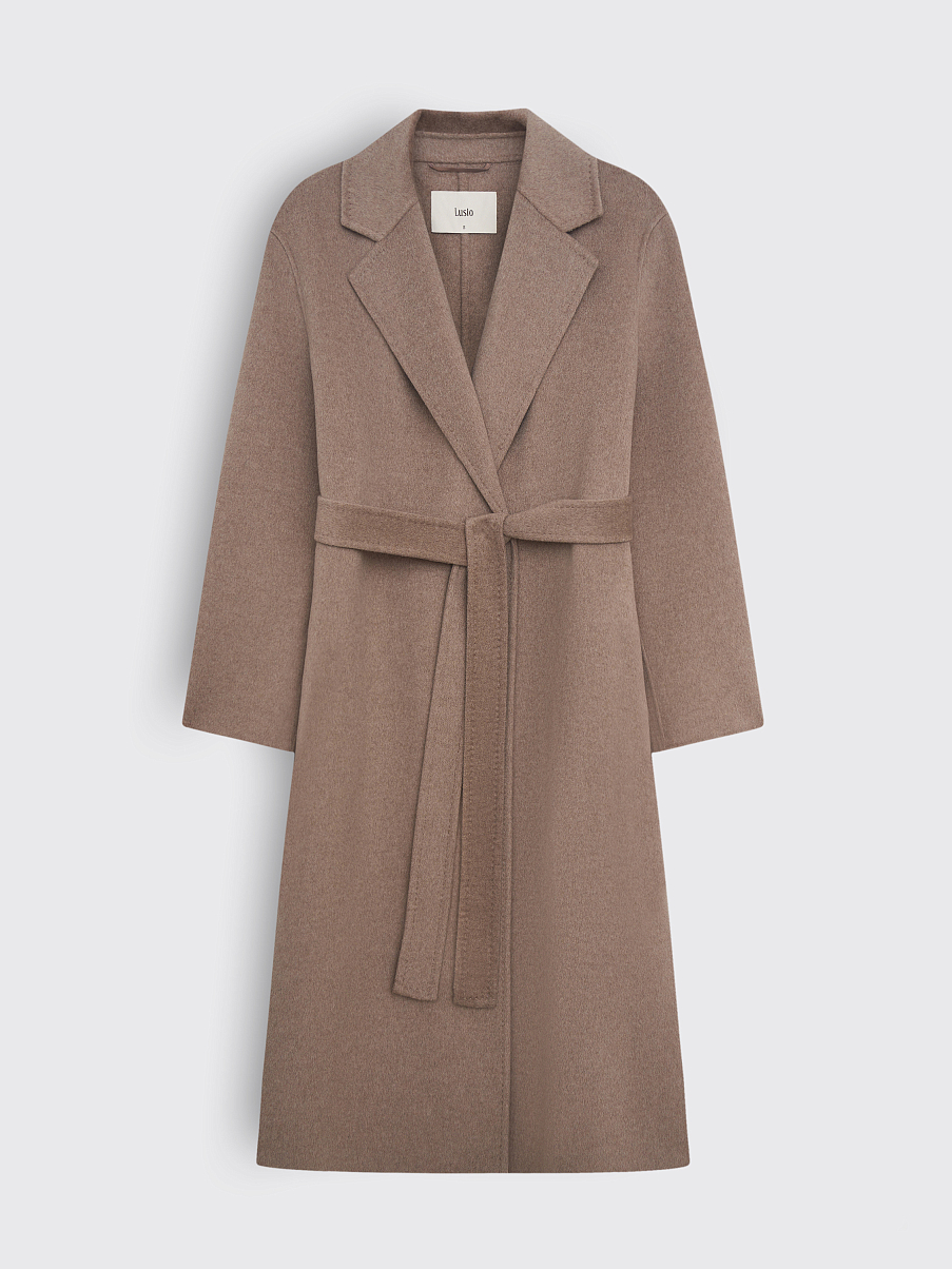 Пальто-халат из шерсти