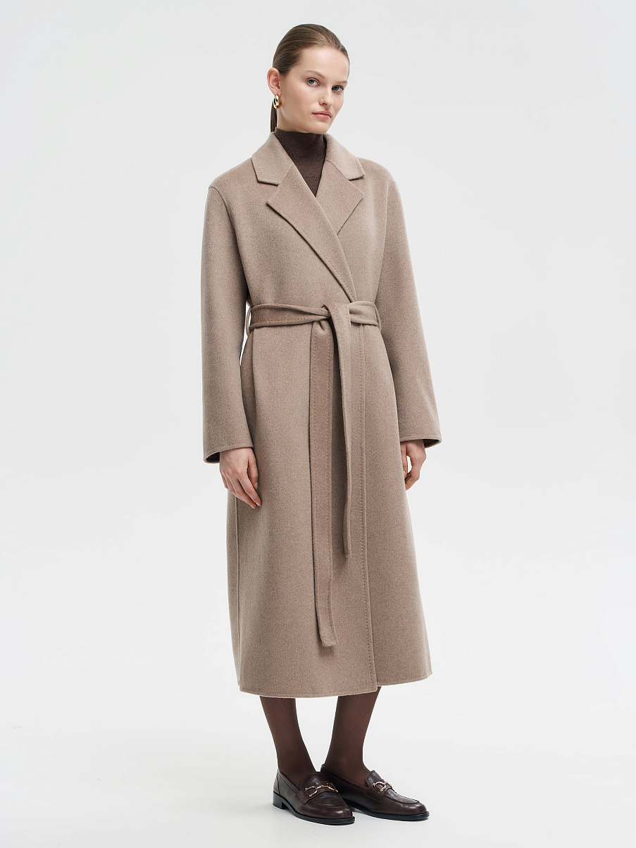 Пальто-халат из шерсти