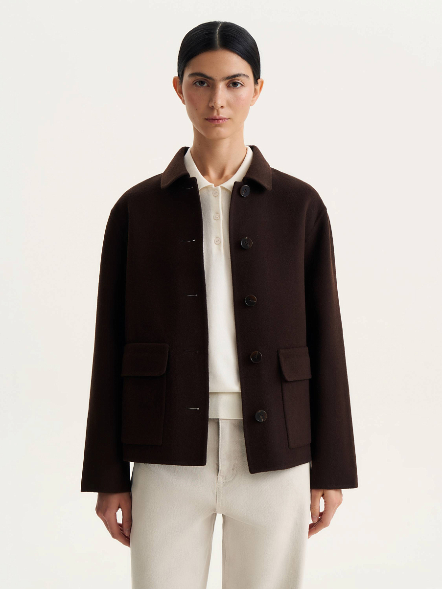 Пальто из кашемира и шерсти мериноса