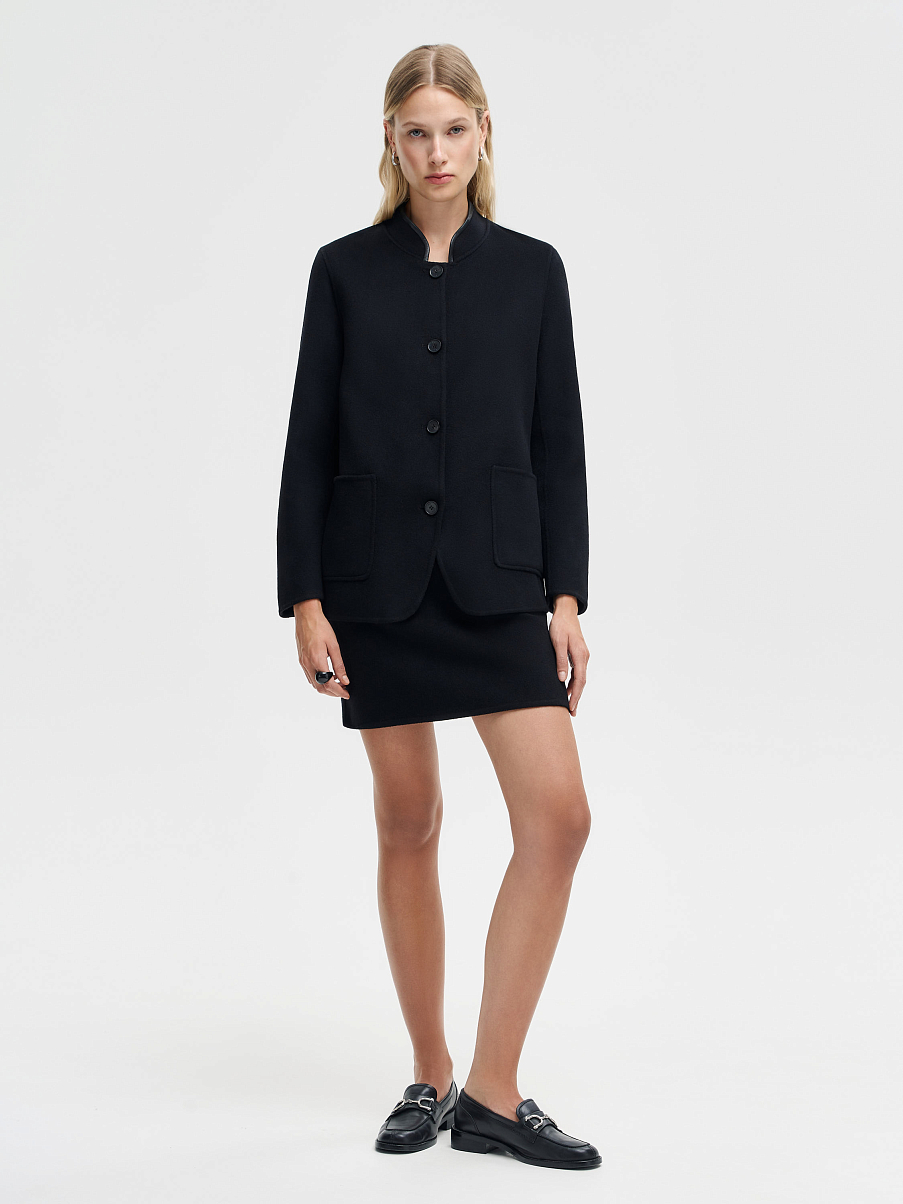 Пальто прямое из мериноса