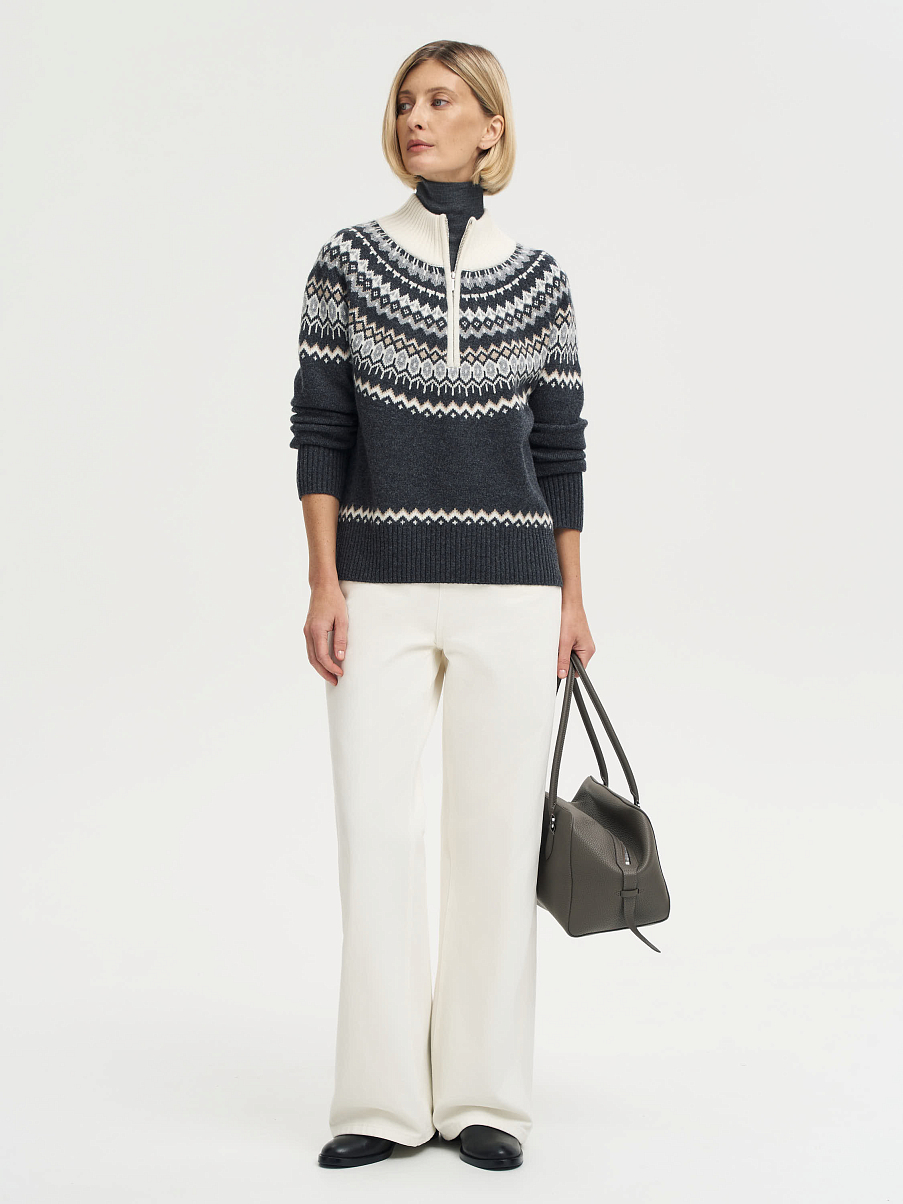 Джемпер из шерсти с кашемиром