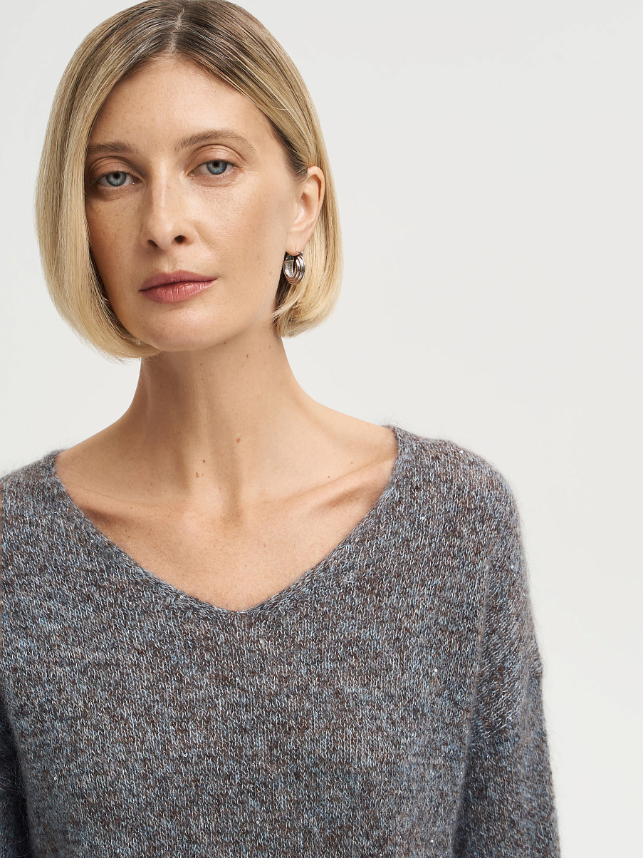 Джемпер из шерсти с мохером