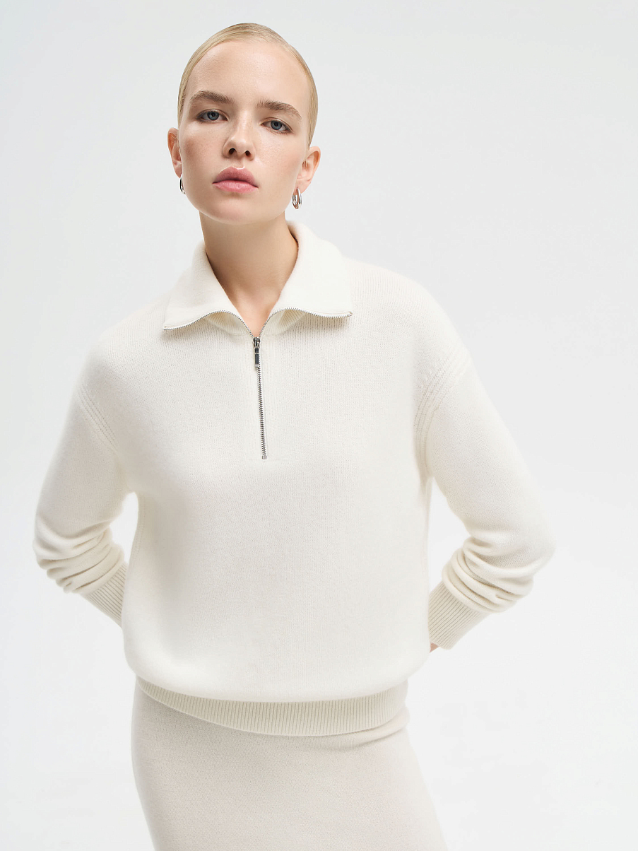 Джемпер на молнии из мериноса