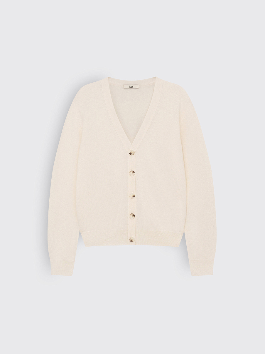 Кардиган из мериноса и кашемира