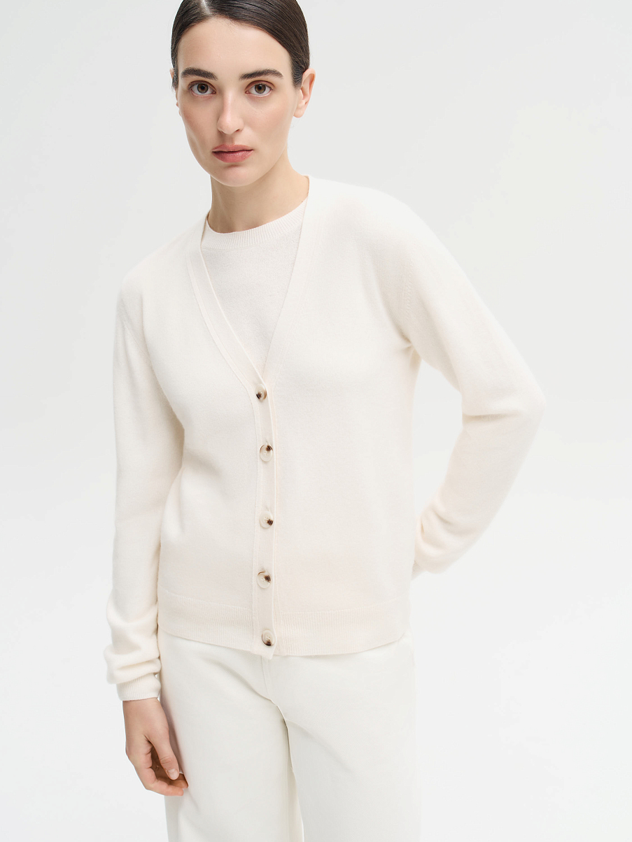 Кардиган из мериноса и кашемира