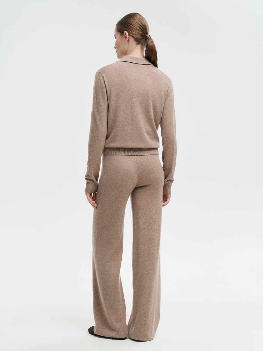 Джемпер-поло из шерсти с кашемиром