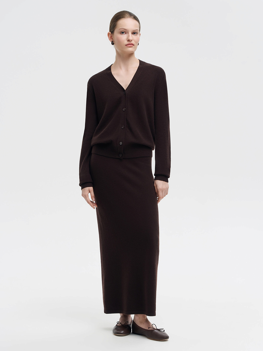 Кардиган из мериноса и кашемира