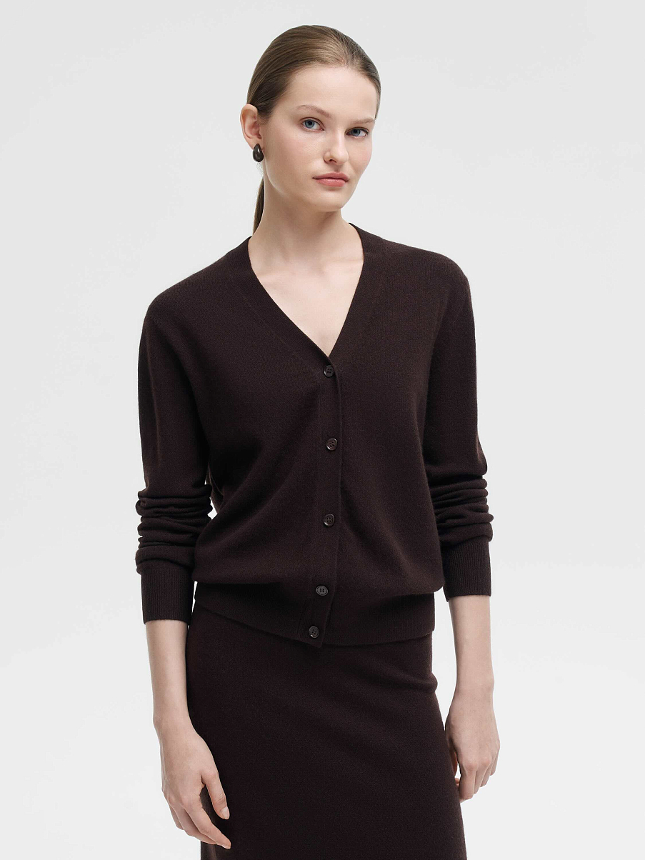 Кардиган из мериноса и кашемира