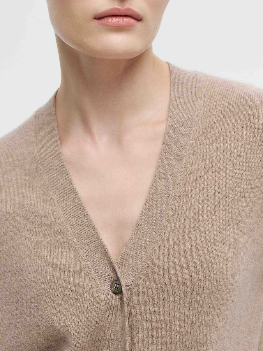 Кардиган из мериноса и кашемира