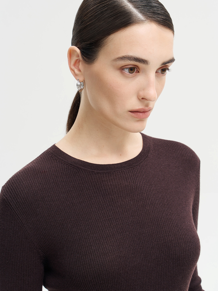 Джемпер из мериноса с шелком