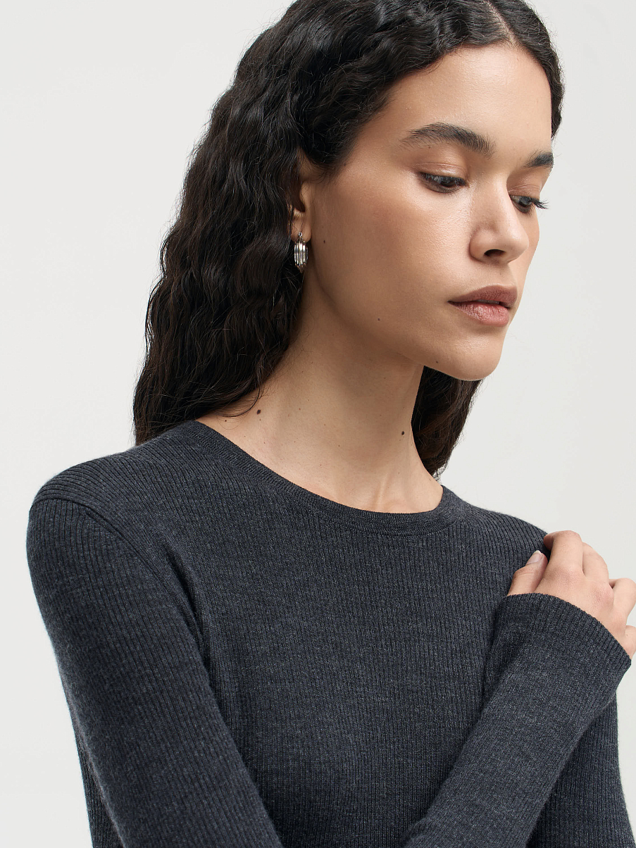 Джемпер из мериноса с шелком