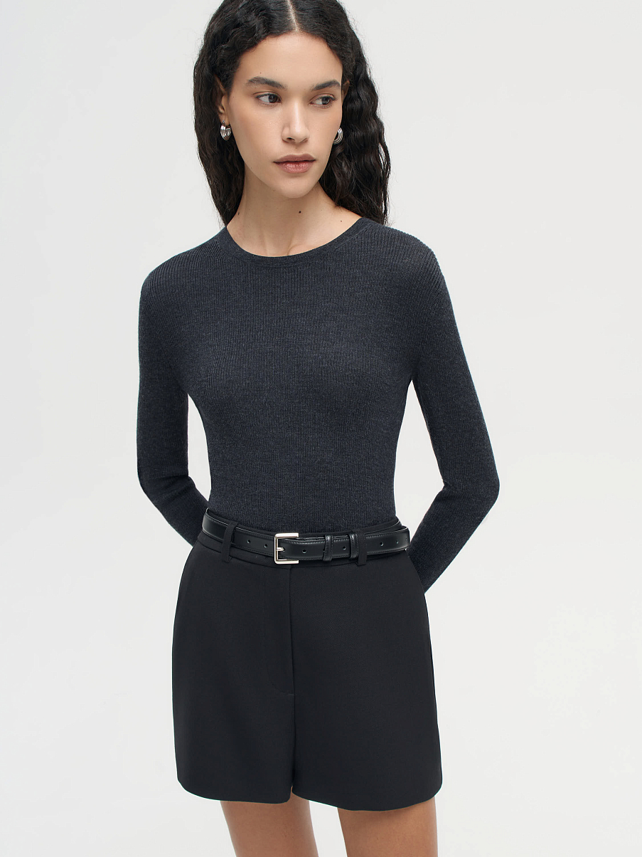 Джемпер из мериноса с шелком