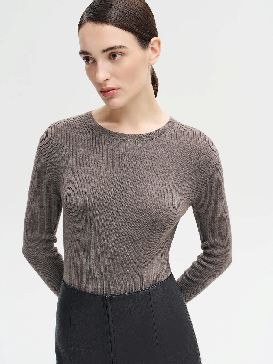 Джемпер из мериноса с шелком