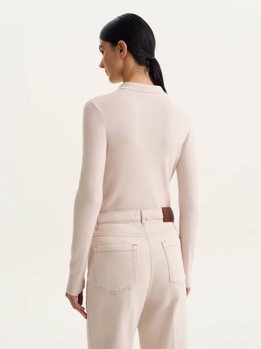 Поло с длинным рукавом 