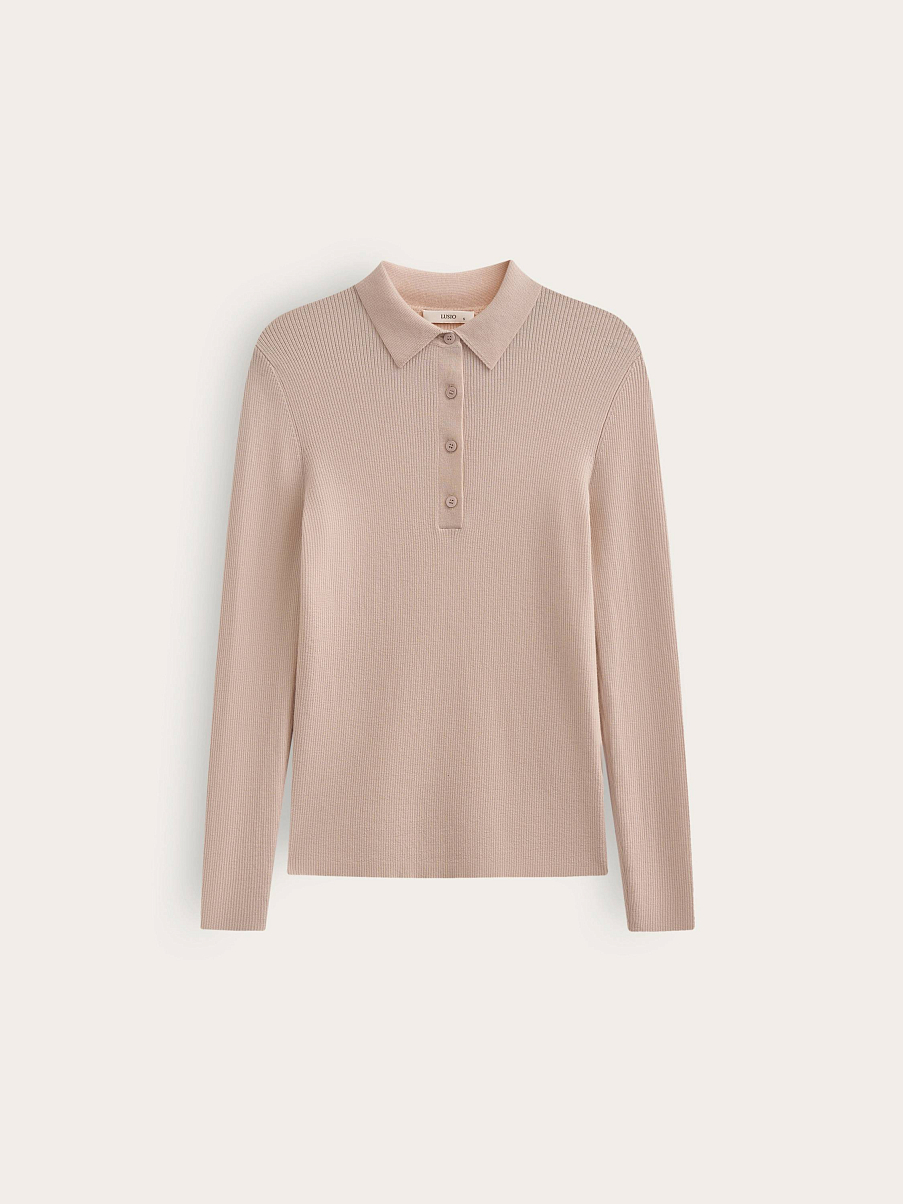 Поло с длинным рукавом 