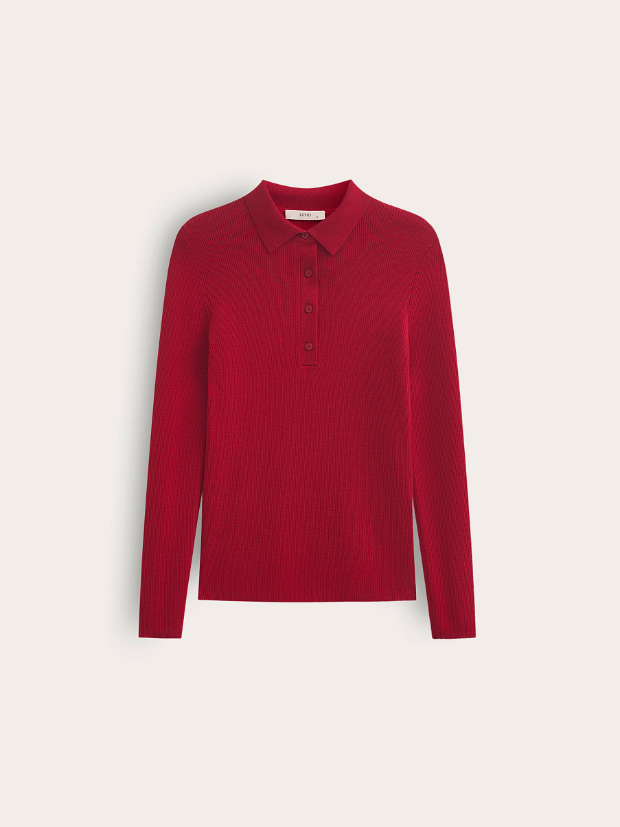 Поло с длинным рукавом 