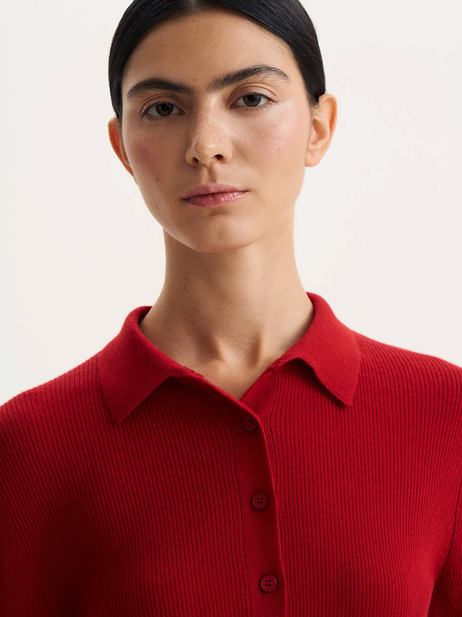 Поло с длинным рукавом 