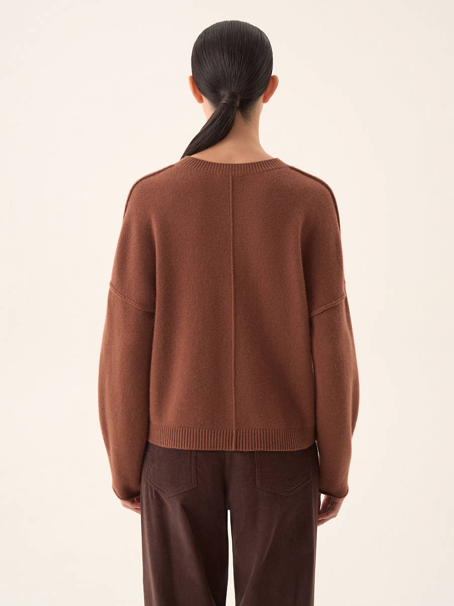 Оверсайз джемпер из кашемира