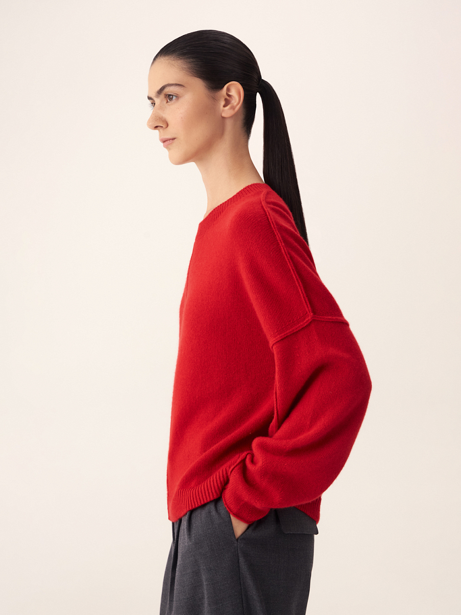 Оверсайз джемпер из кашемира