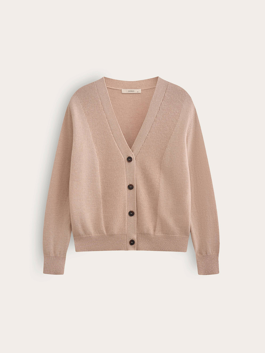 Кардиган из кашемира и шерсти мериноса