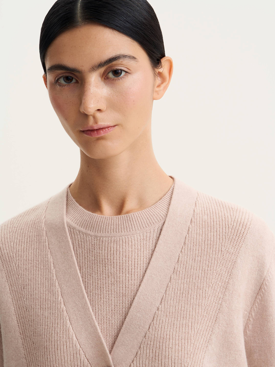 Кардиган из кашемира и шерсти мериноса