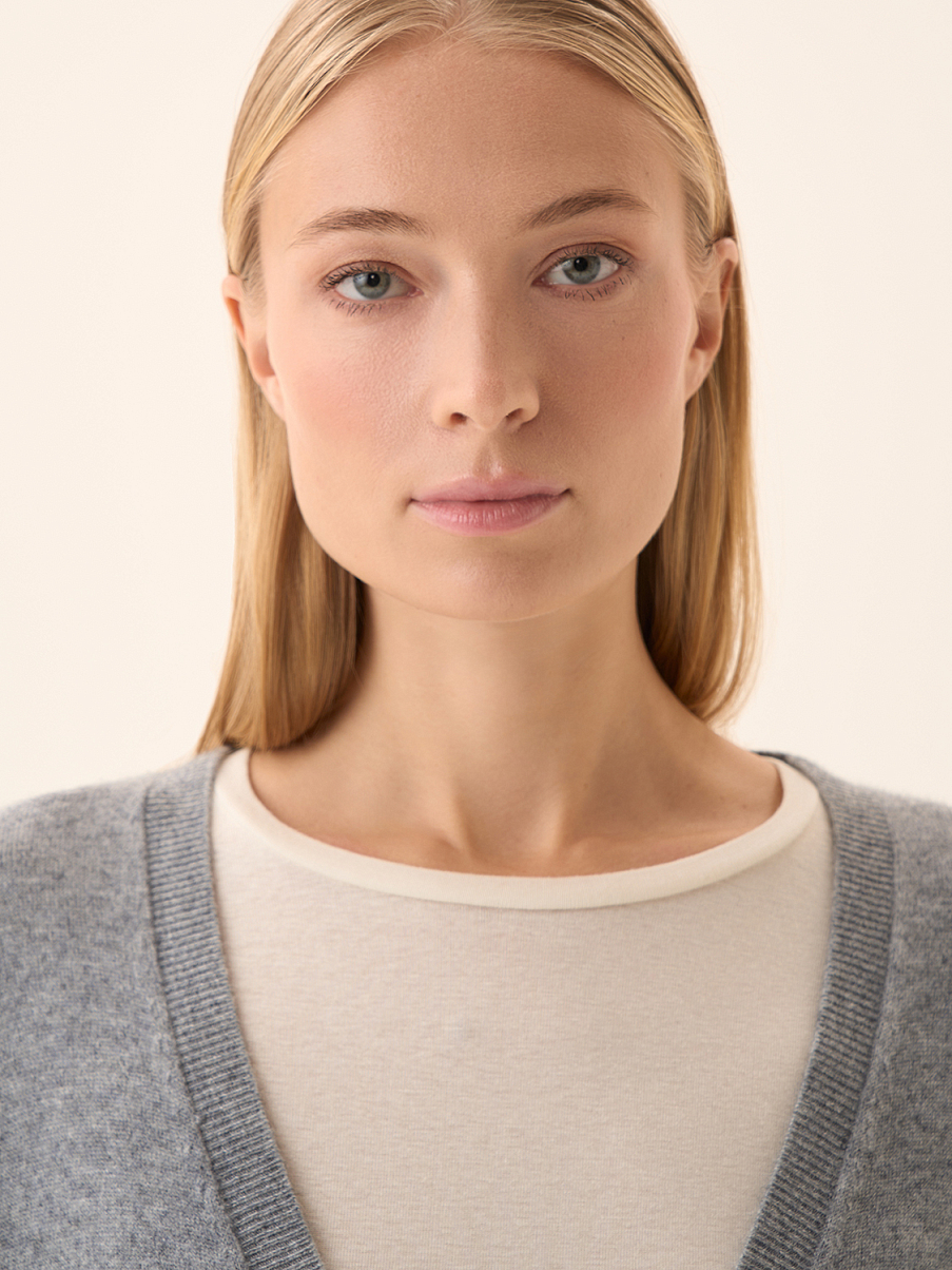 Кардиган свободного кроя с карманами