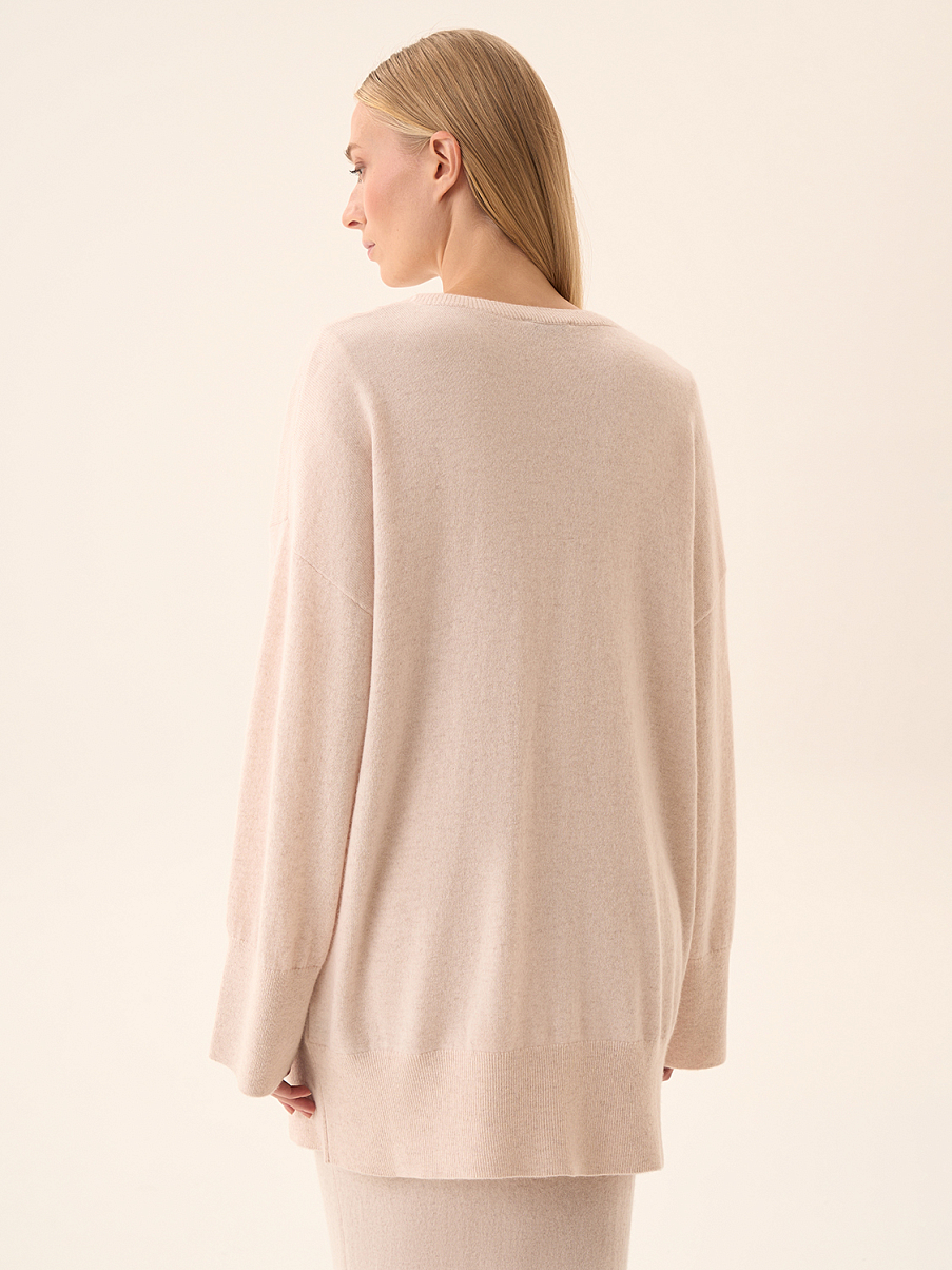 Кардиган свободного кроя с карманами