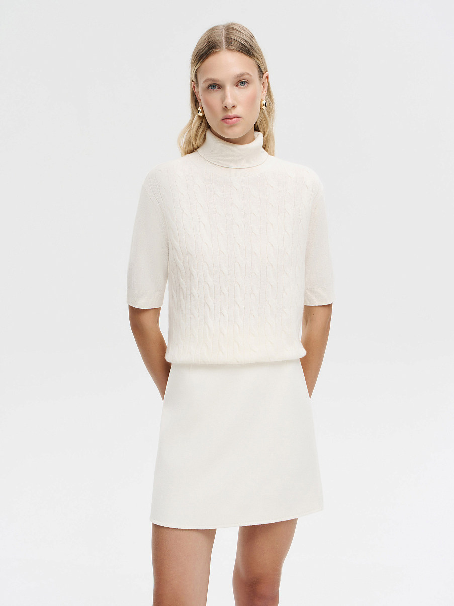 Водолазка с косами