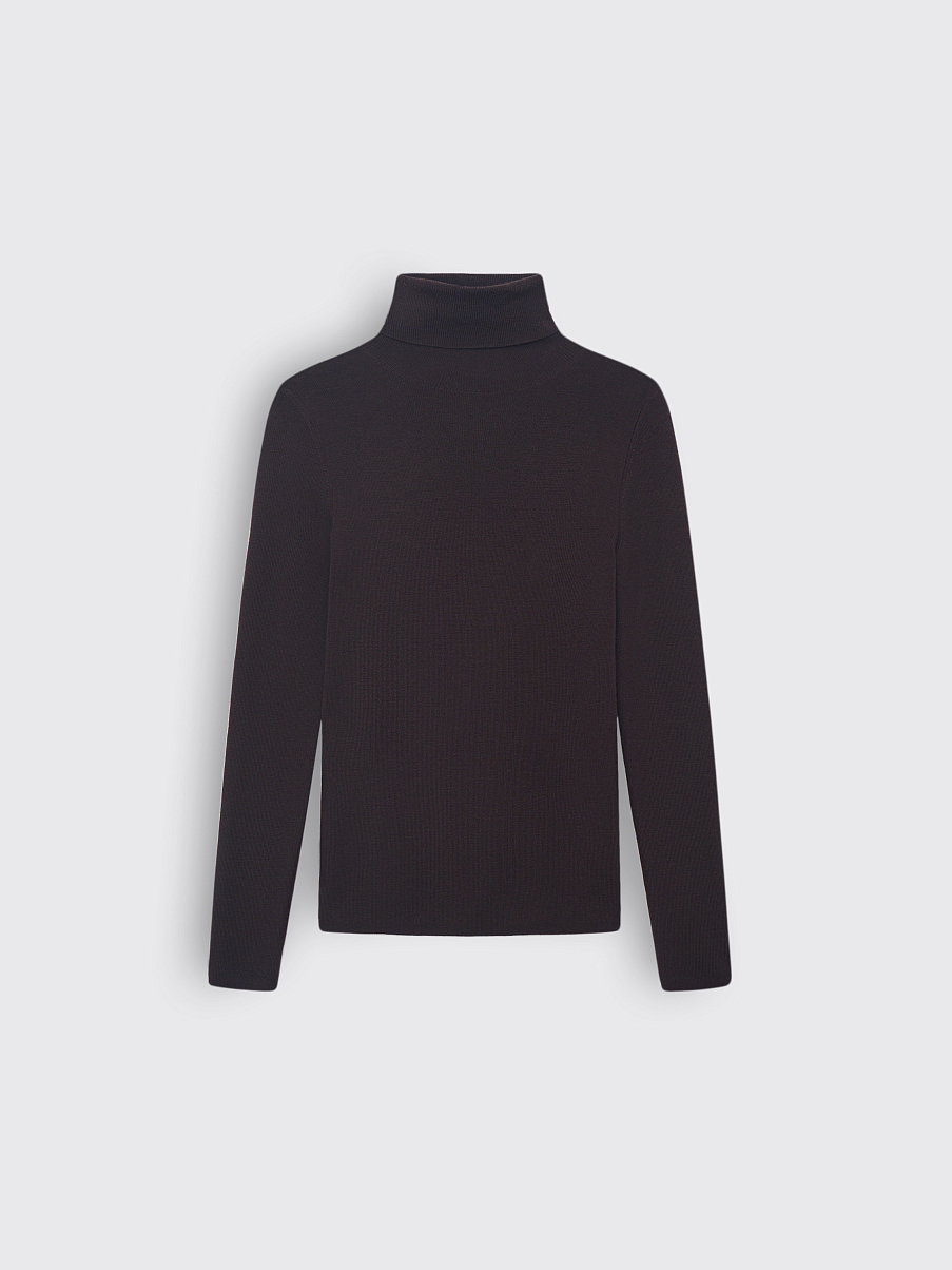 Водолазка из мериноса с шелком