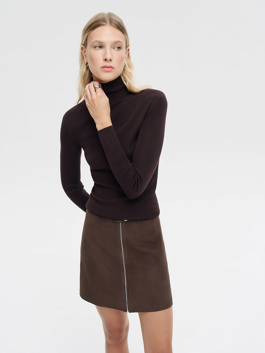 Водолазка из мериноса с шелком