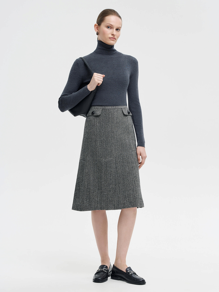 Водолазка из мериноса с шелком