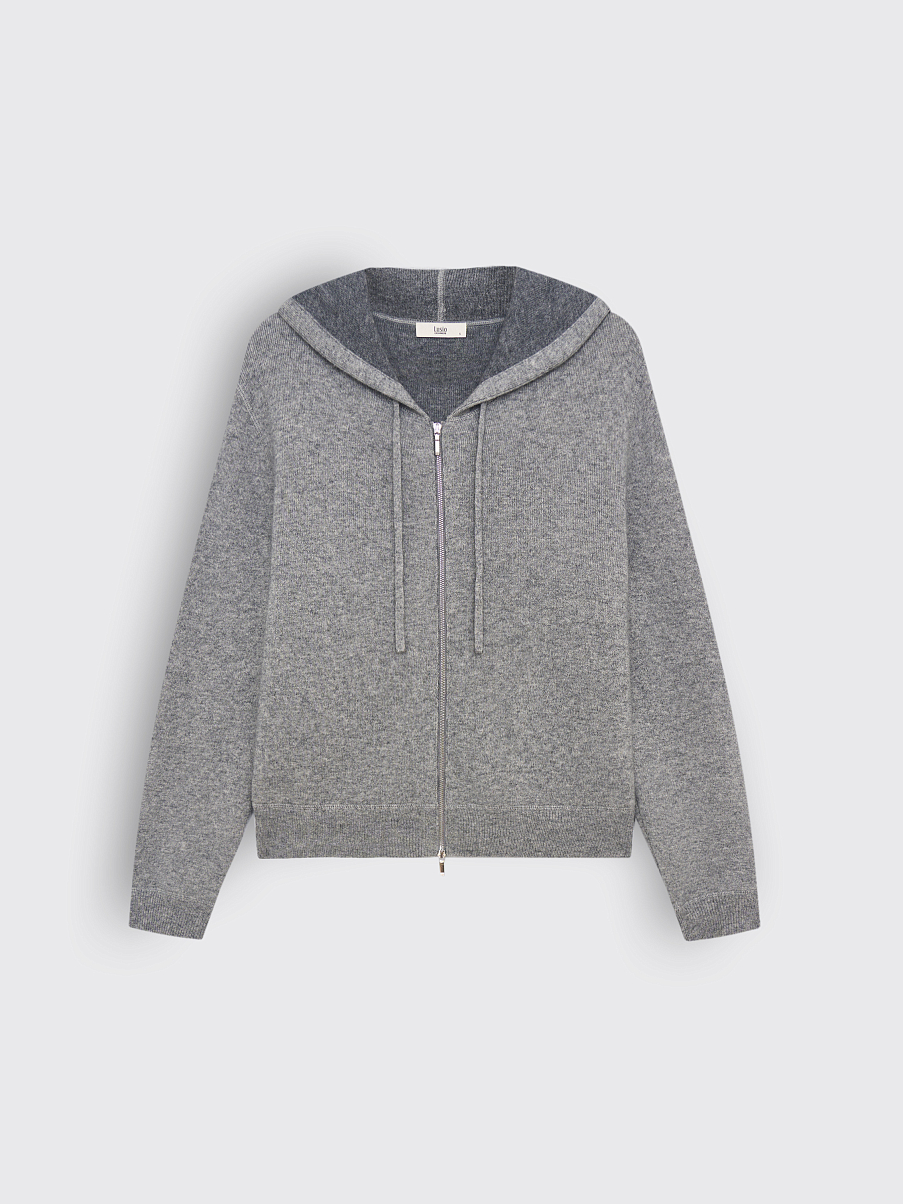 Худи из шерсти с кашемиром