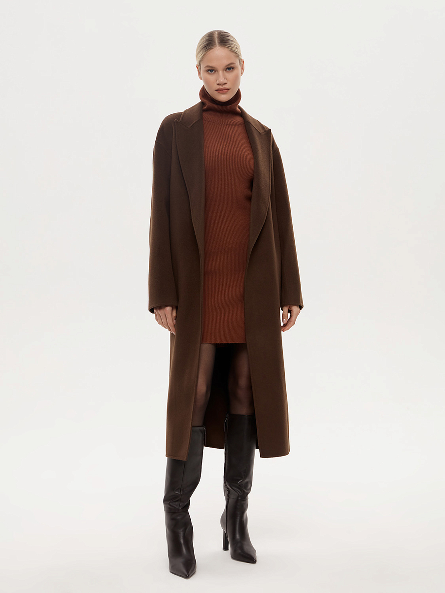 Облегающее трикотажное платье мини с ангорой