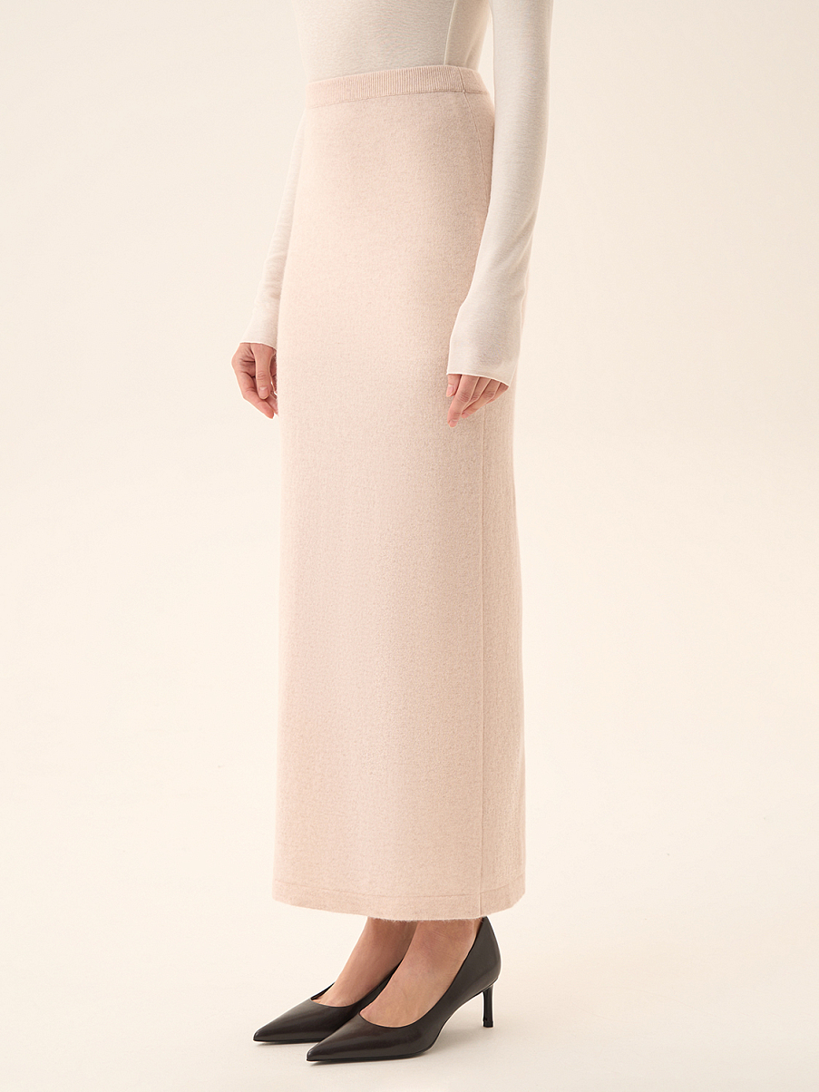 Юбка из шерсти мериноса и кашемира