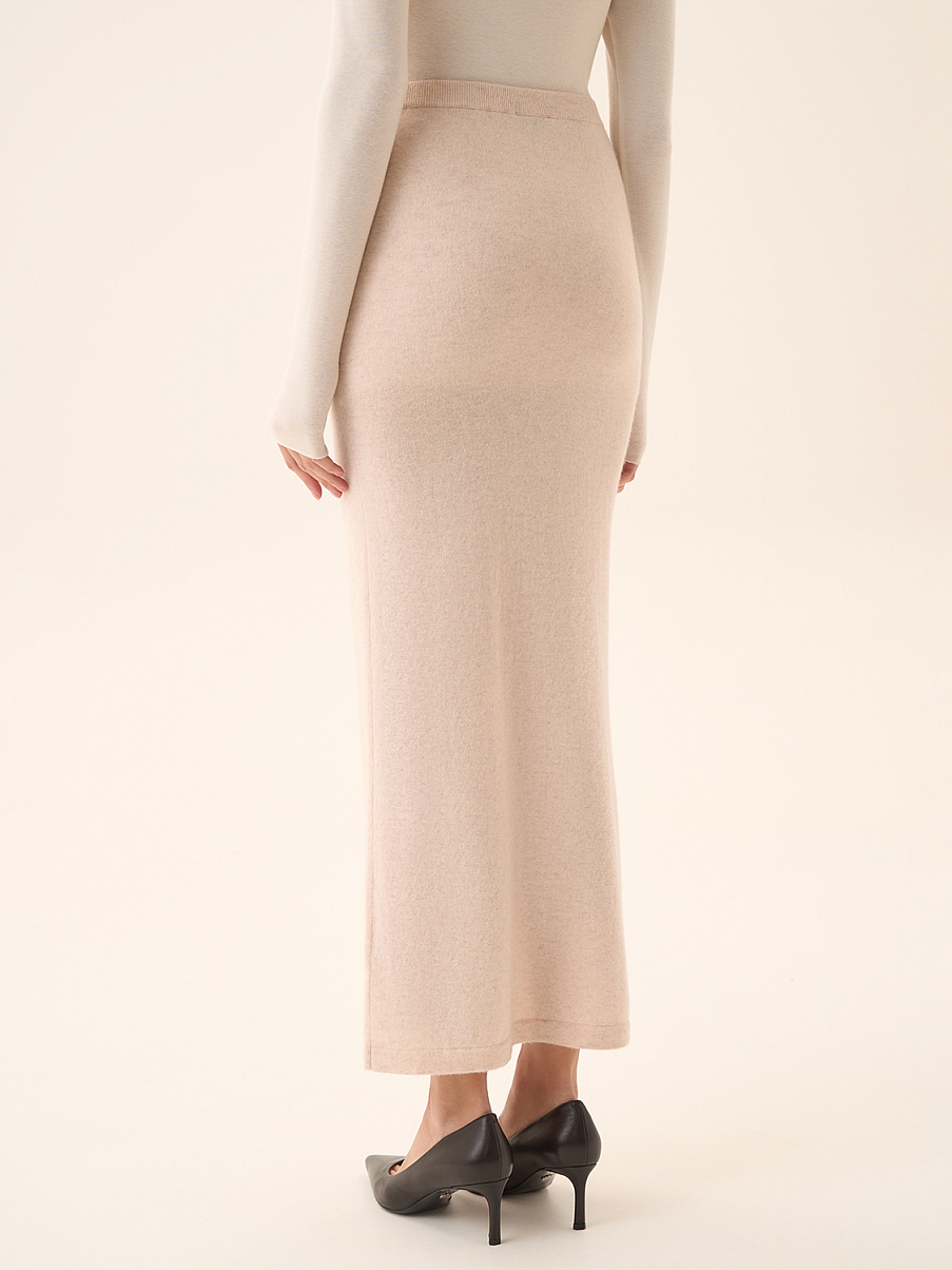 Юбка из шерсти мериноса и кашемира