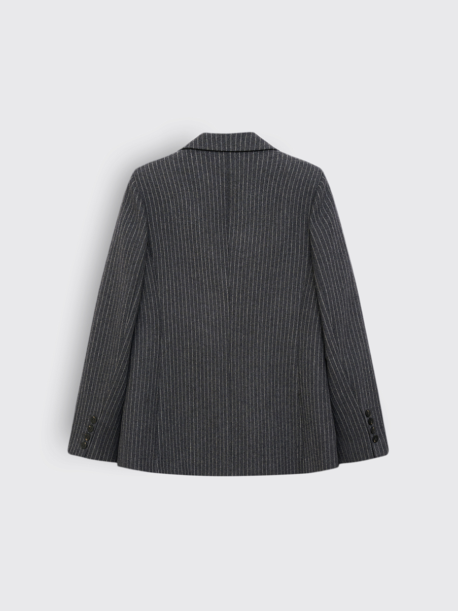 Жакет из шерсти в полоску