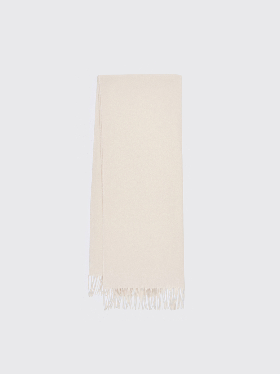 Шарф из кашемира с бахромой