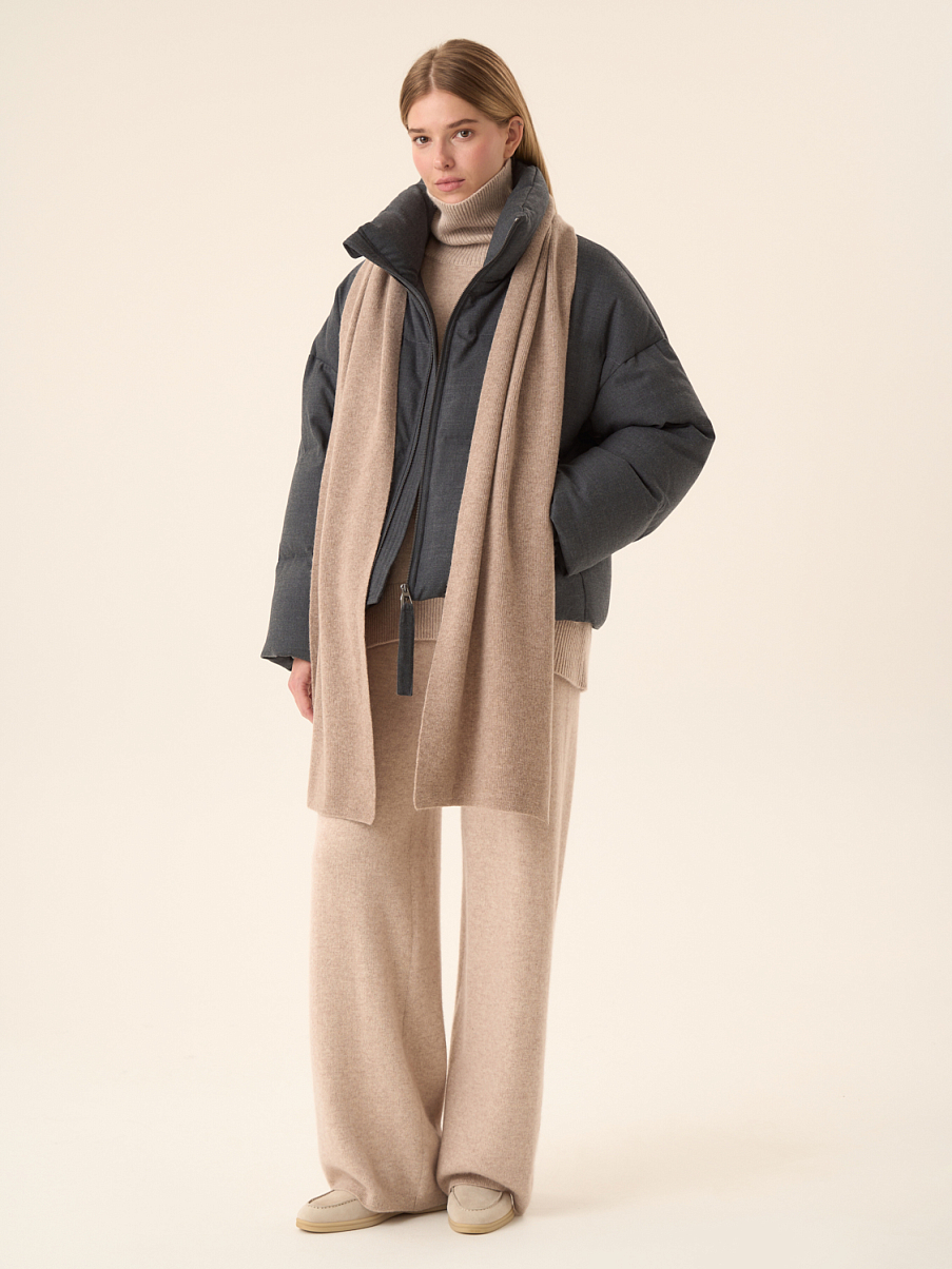 Шарф из шерсти мериноса и кашемира