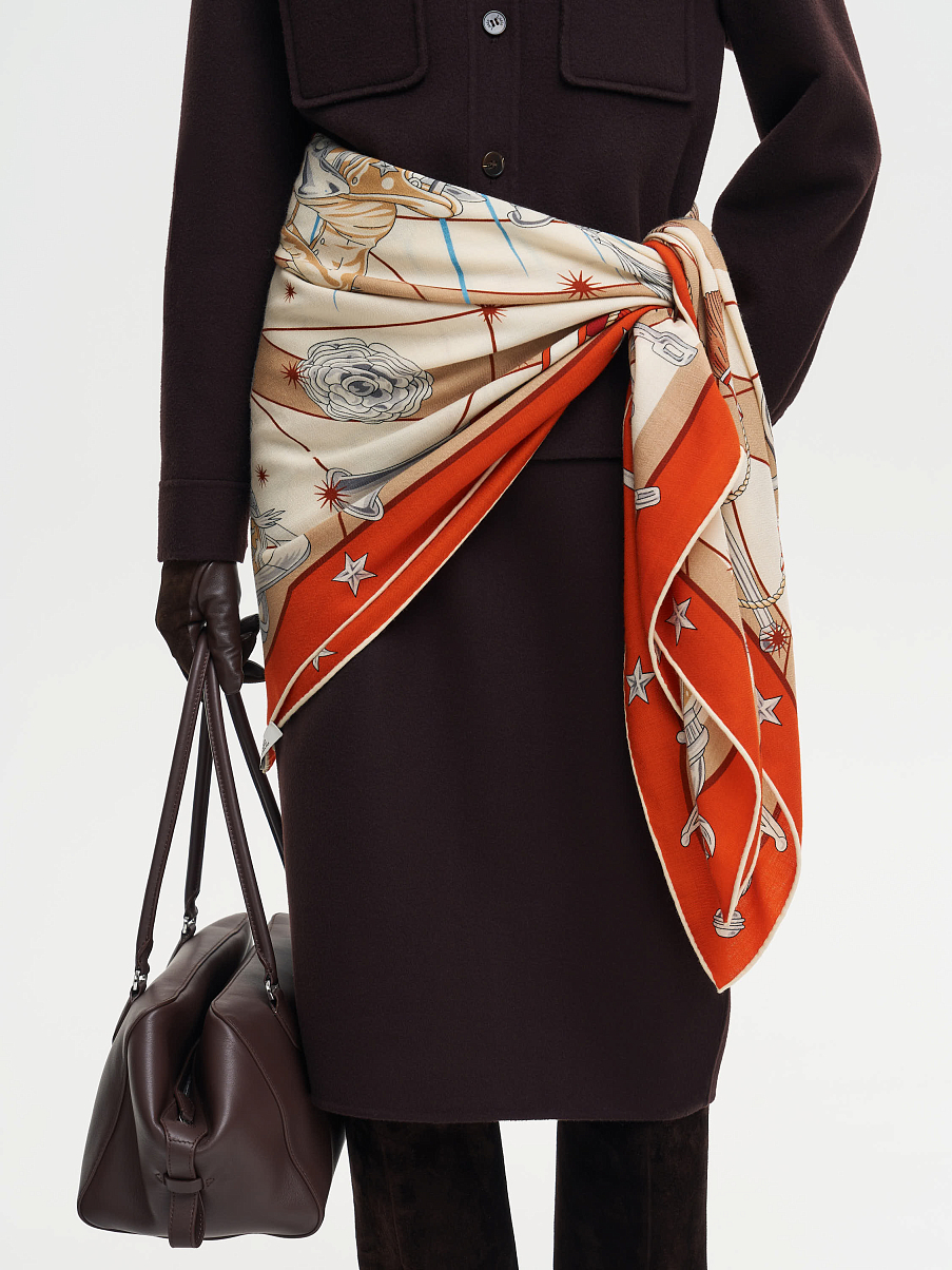 Платок из кашемира и шелка