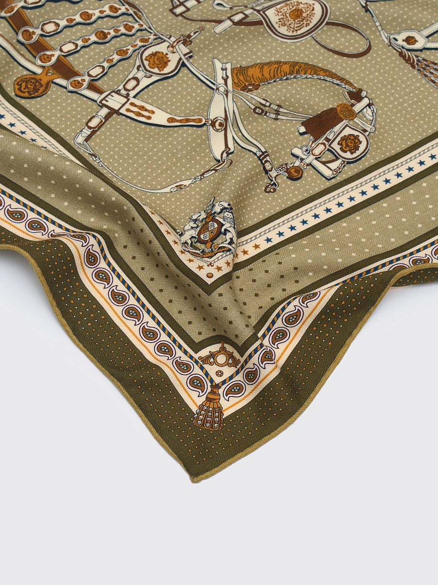 Платок из мериноса с шелком