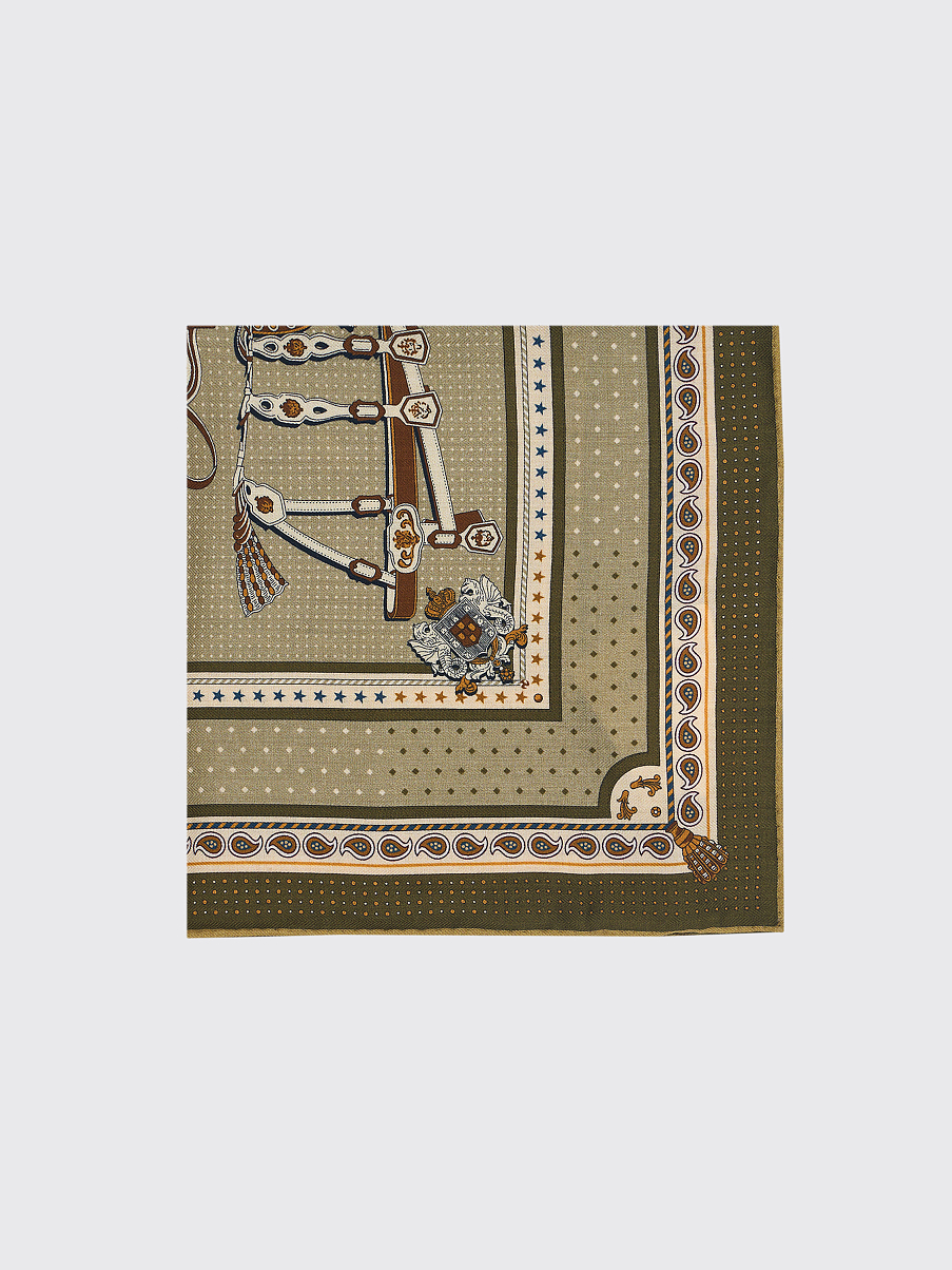 Платок из мериноса с шелком