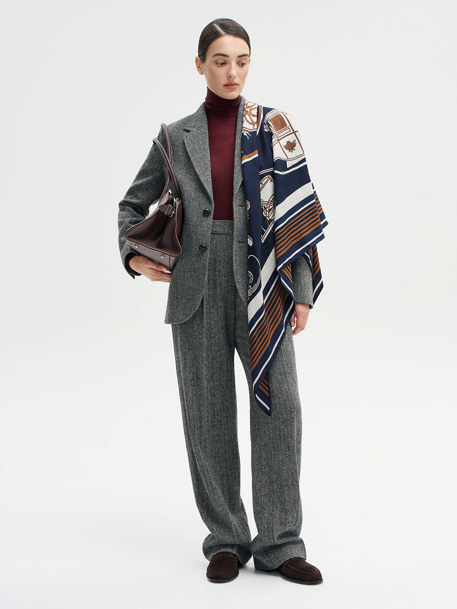 Платок из шерсти и шелка