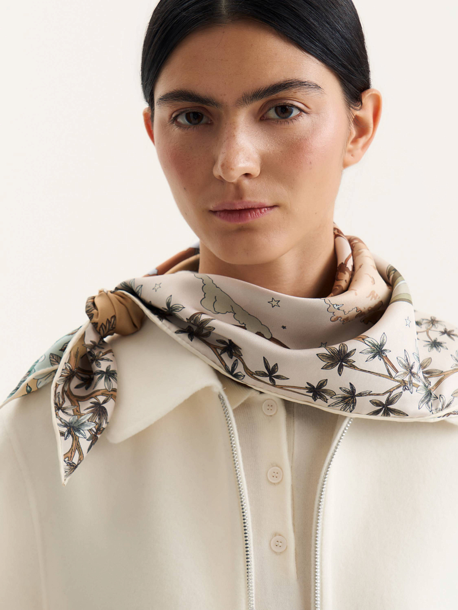 Платок из натурального шелка