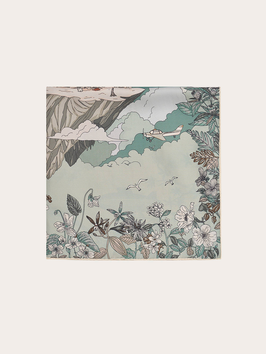 Платок из натурального шелка