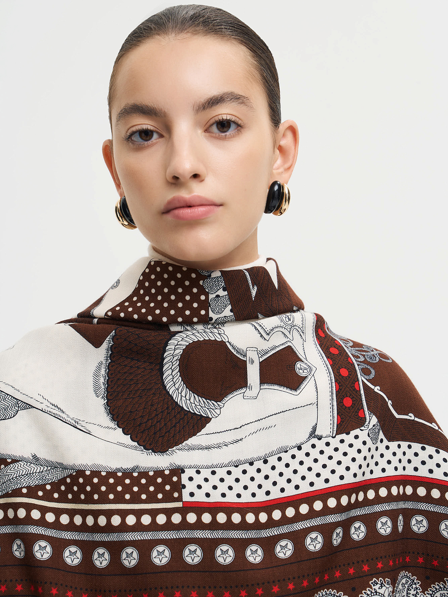 Платок из кашемира и шелка