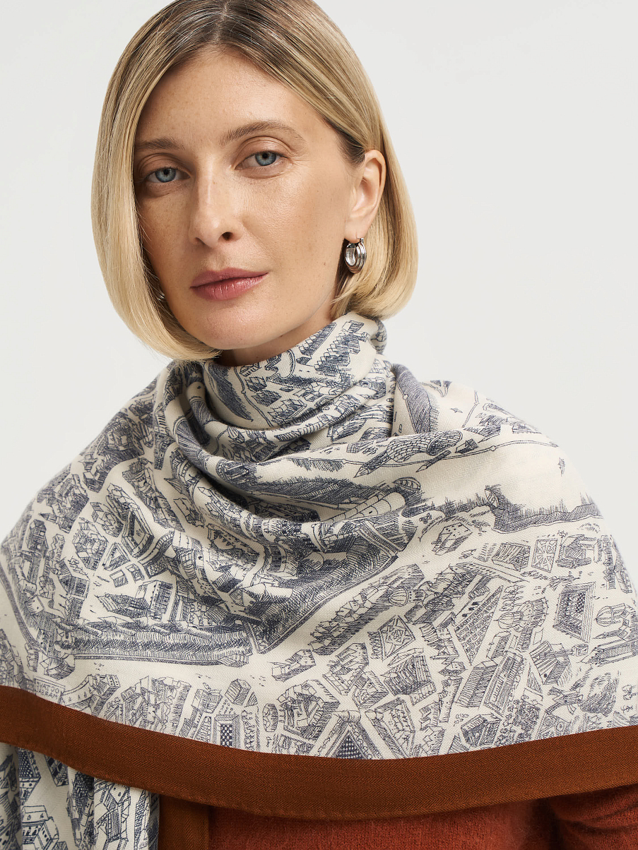 Платок из кашемира с шелком