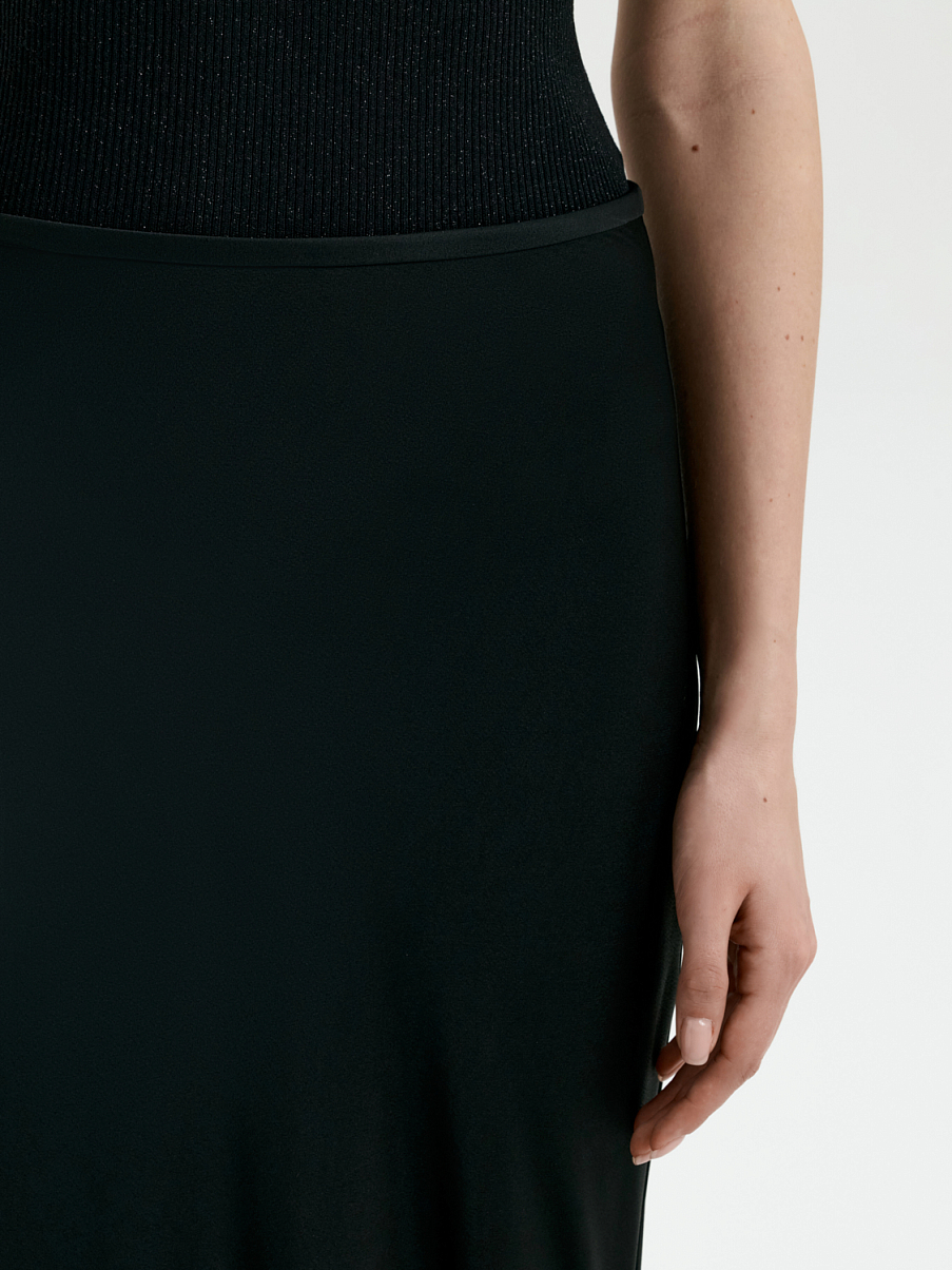 Юбка макси со шлейфом